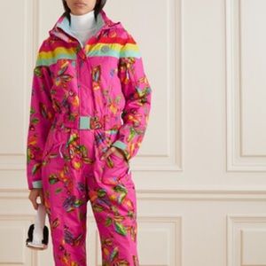 NWT Farm Rio hot pink patterned Pink Cashew ski suit jumpsuit size large